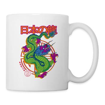 Chinesischer Drache - Tasse - Weiß - Rechts