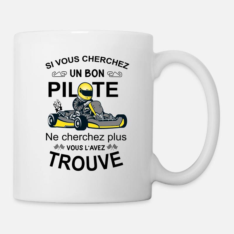 Pilote de Course - Karting - Mug blanc - blanc