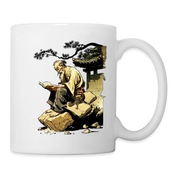 Knowledge I Wise Man Motif Comic Gift Idea - Mug - white - Right