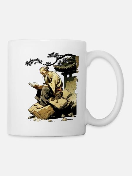 Savoir I Wise Man Motif BD Idée cadeau - Mug blanc - blanc