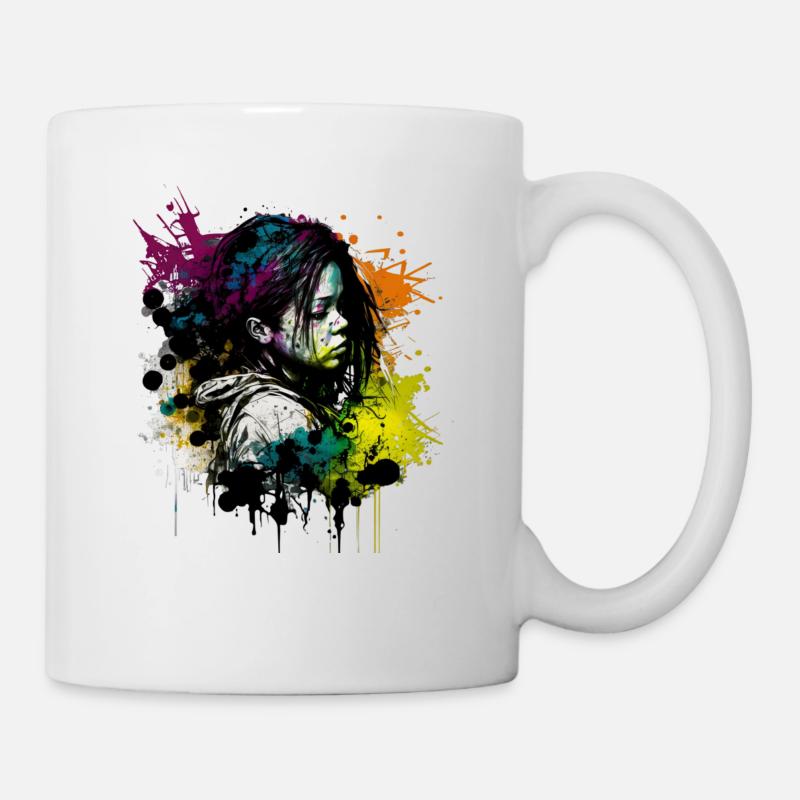 An image inspired by street art - Mug blanc - blanc
