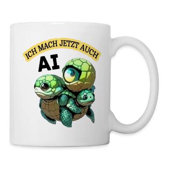 Ich mach jetzt auch AI - Tasse - Weiß - Rechts