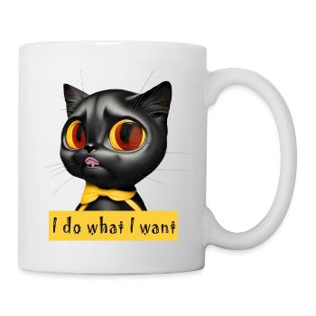 IdoWhatIwant Cat - Mug blanc - blanc - Droite