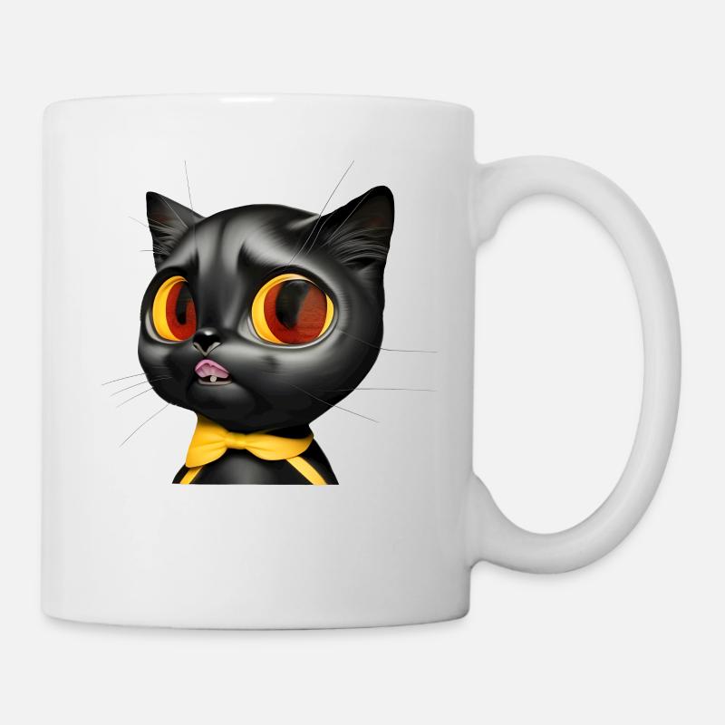chat - Mug blanc - blanc