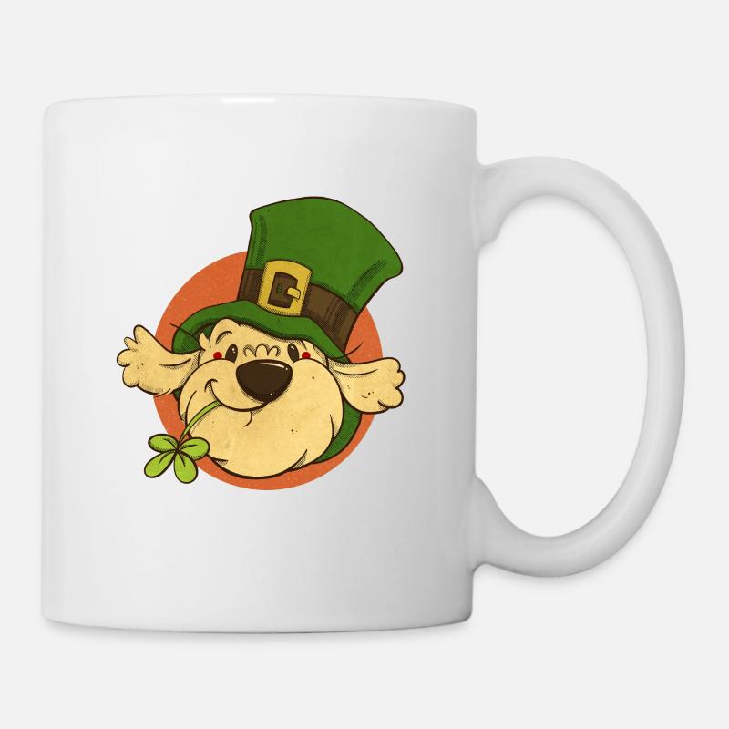 cockapoo thor st patrick's day - Mug - white