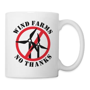 Wind Farms No Thanks - Mug - white - Right