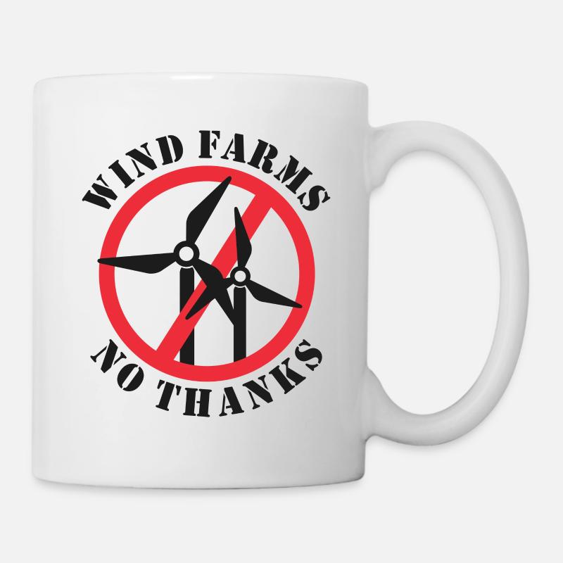 Wind Farms No Thanks - Mug - white