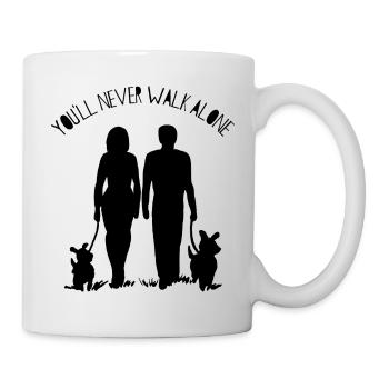 Gassi gehen! - Tasse - Weiß - Rechts