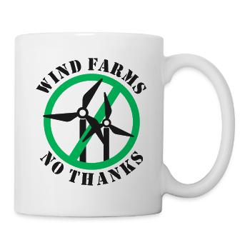 Wind Farms No Thanks - Mug - white - Right