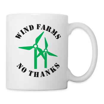 Wind Farms No Thanks - Mug - white - Right