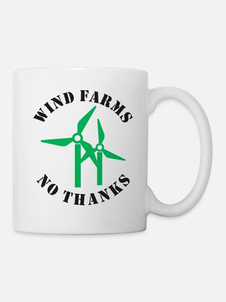 Windparks Nein Danke - Tasse - Weiß