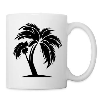 Symbole de Palm Island - Mug blanc - blanc - Droite