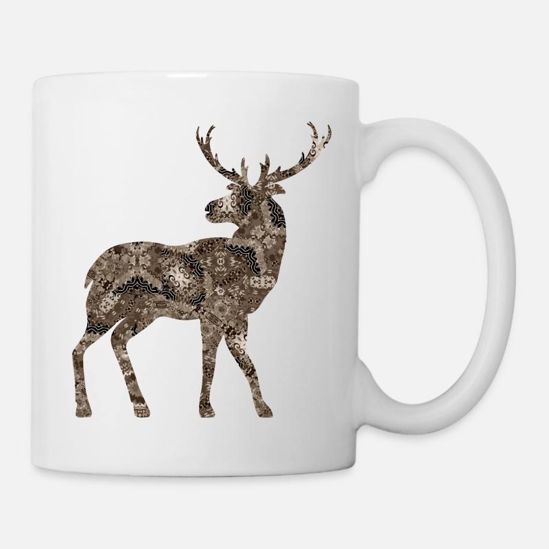 Hirsch - Tasse - Weiß