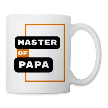 master of papa - Tasse - Weiß - Rechts