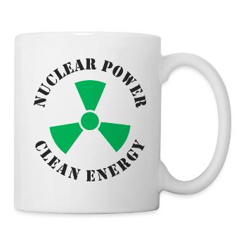 Atomkraft, Saubere Energie - Tasse - Weiß - Rechts