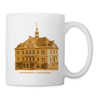 Schönheide Rathaus Erzgebirge Sachsen - Tasse - Weiß - Rechts
