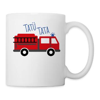 feuerwehr - Tasse - Weiß - Rechts