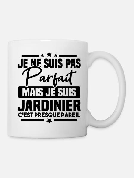 Pas parfait mais je suis jardinier - Mug blanc - blanc