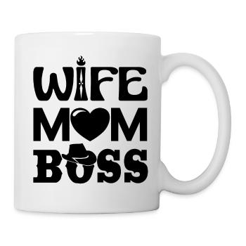 Femme Maman Boss - Mug blanc - blanc - Droite