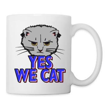 yes we cat - yes we can - Mug - white - Right