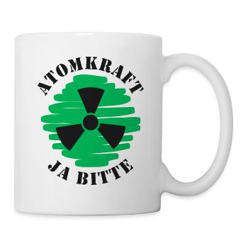 Atomkraft, Ja bitte, Kernenergie - Tasse - Weiß - Rechts