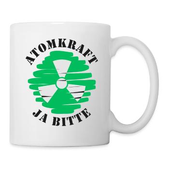 Atomkraft, Ja bitte, Kernenergie - Tasse - Weiß - Rechts