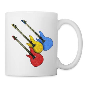 Gitarren - Tasse - Weiß - Rechts