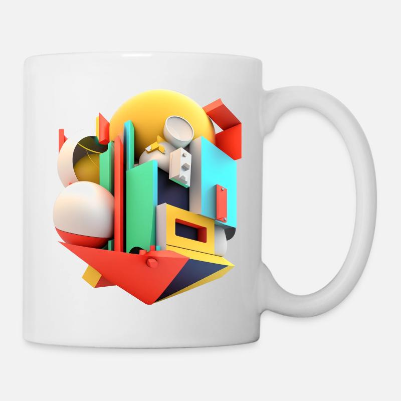 3D - Tasse - Weiß