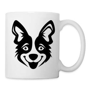 Happy Shiba Inu Chien Langue tendue - Mug blanc - blanc - Droite
