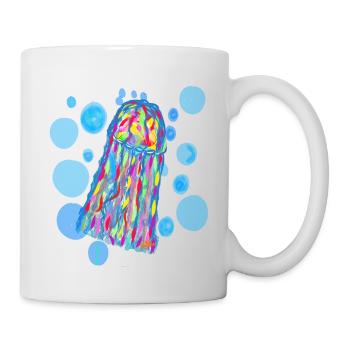 Bunte Quallen - Tasse - Weiß - Rechts