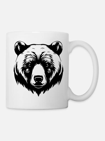 Bär Grizzly Tier - Tasse - Weiß