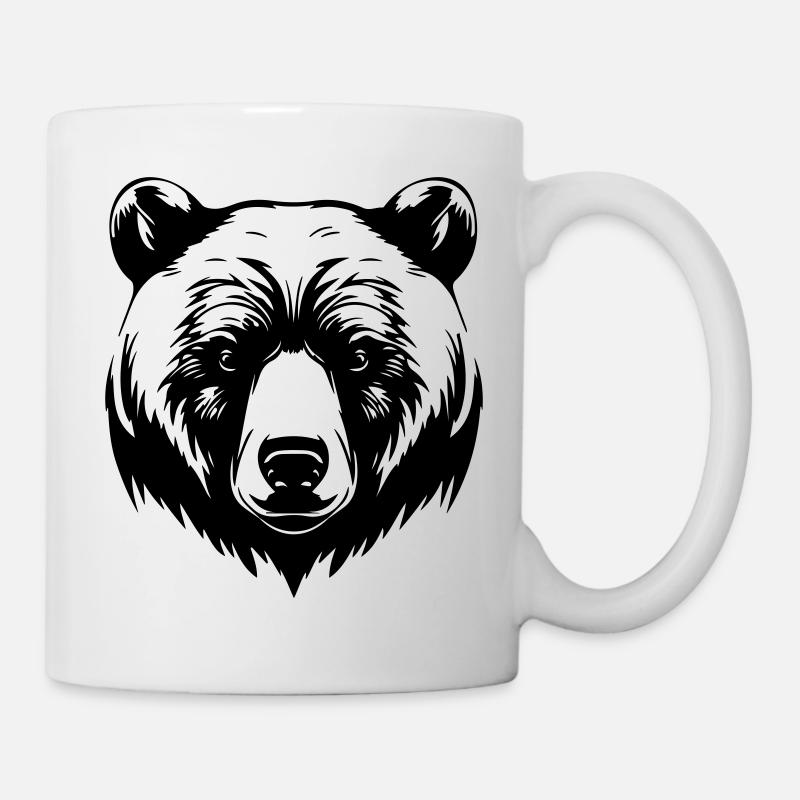 Bär Grizzly Tier - Tasse - Weiß