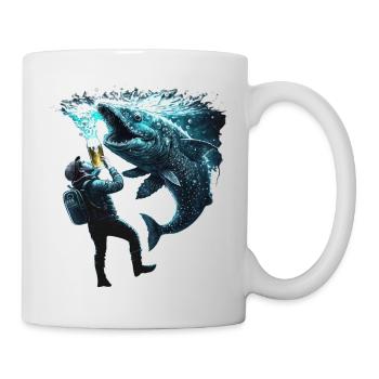Tauher se bat pour sa bière - Mug blanc - blanc - Droite