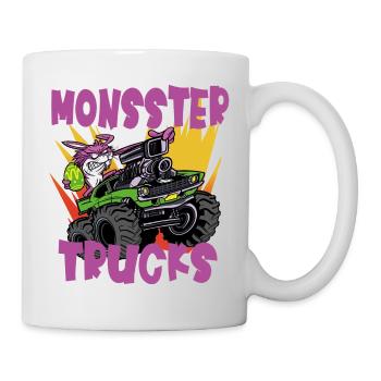 Easter Bunny et Easter Egg Monster Truck Rccars - Mug blanc - blanc - Droite