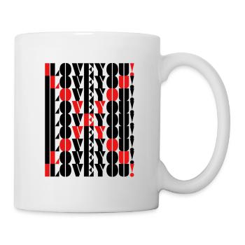 i love you - Tasse - Weiß - Rechts
