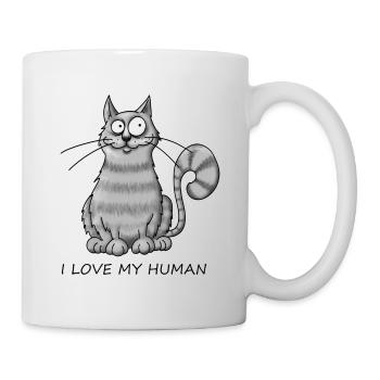 L’amour du chat - Mug blanc - blanc - Droite