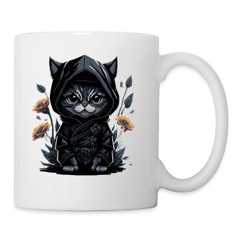 Go on adventures with the ninja cat - Mug - white - Right