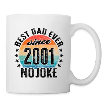 Best dad in the world since 2001 No Joke - Mug - white - Right