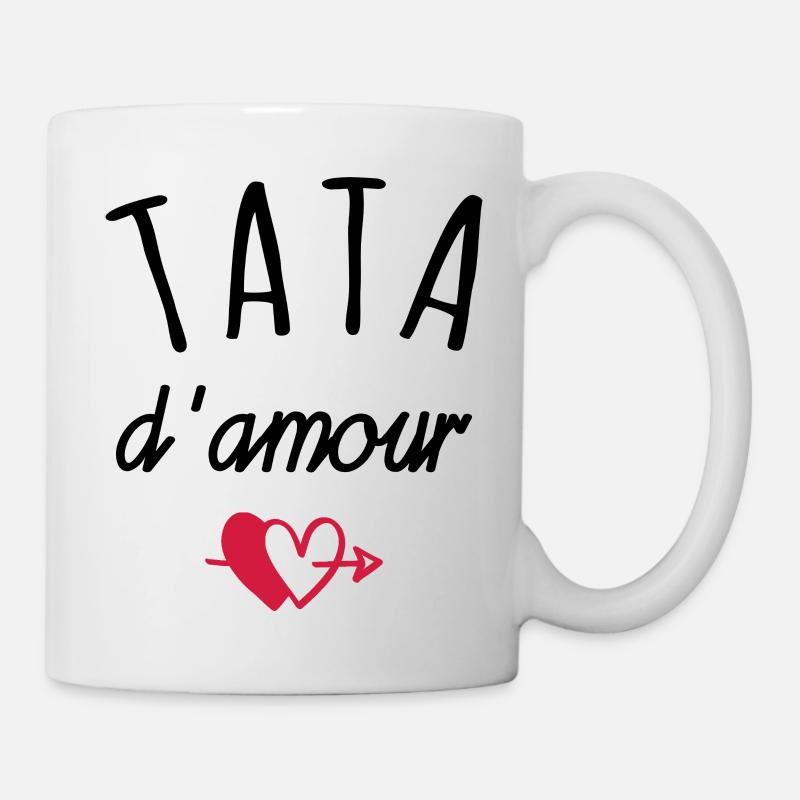 tata d amour / cadeau tata - Mug blanc - blanc