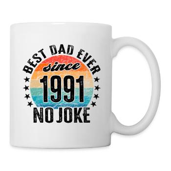 Best dad in the world since 1991 Father's Day - Mug - white - Right