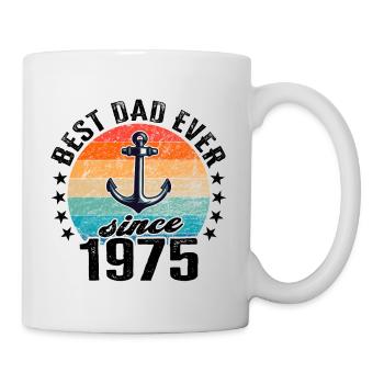 Meilleur père du monde depuis 1975 Fête des pères - Mug blanc - blanc - Droite