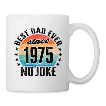 Meilleur père du monde depuis 1975 Fête des pères - Mug blanc - blanc - Droite