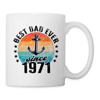 Best dad in the world since 1971 Father's Day Birthday - Mug - white - Right