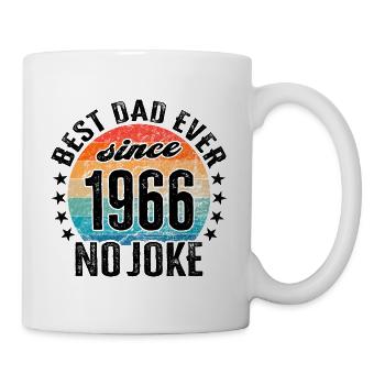 Bester Papa der Welt seit 1966 Vatertag - Tasse - Weiß - Rechts