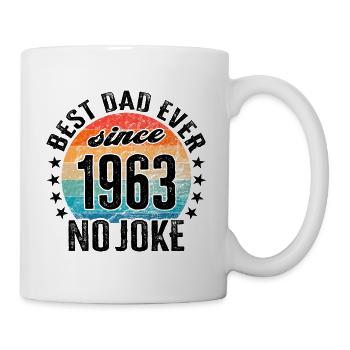 Bester Papa der Welt seit 1963 Vatertag - Tasse - Weiß - Rechts