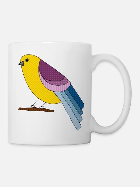 Oiseau - Mug blanc - blanc