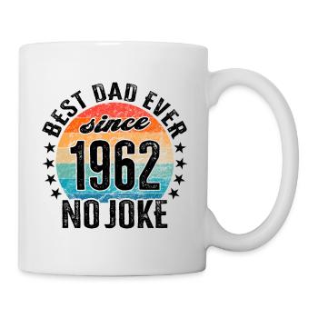Bester Papa der Welt seit 1962 Vatertag - Tasse - Weiß - Rechts