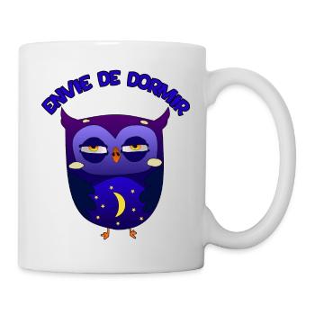 Envie de dormir - Hibou - Mug blanc - blanc - Droite