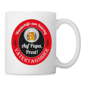 Vatertag Beer Label - Tasse - Weiß - Rechts