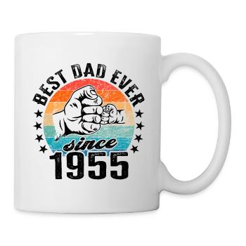 Best dad in the world since 1955 Father's Day - Mug - white - Right